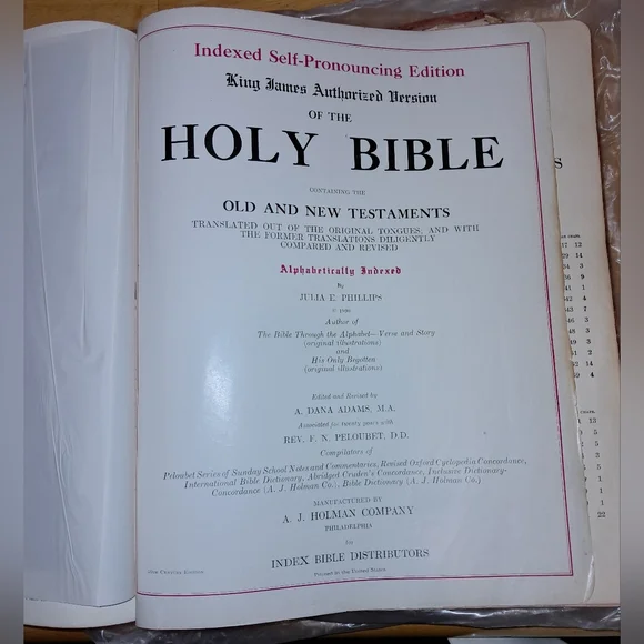 HOLY BIBLE KJV VINTAGE 1938 - Picture 6 of 17